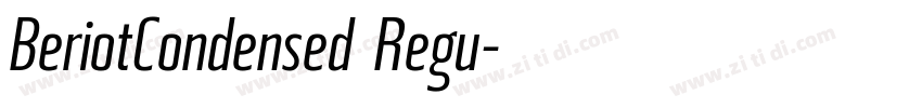 BeriotCondensed Regu字体转换